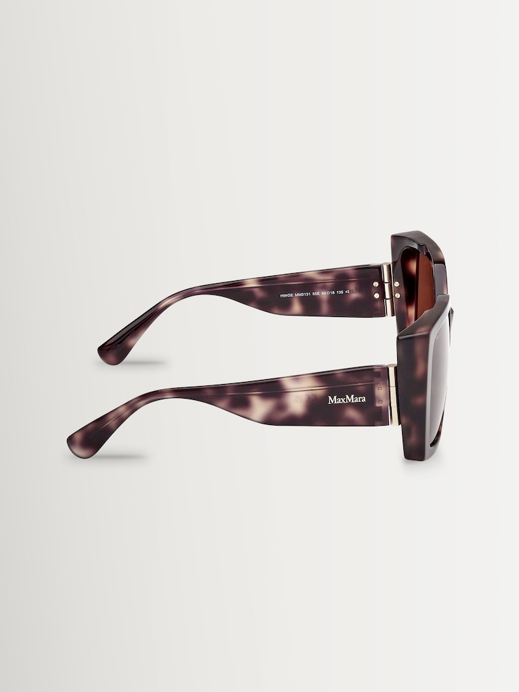Max Mara Brown Modern Sunglasses in - Image 9 of 9