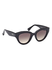 Max Mara Round Black Sunglasses - Image 1 of 8