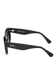 Max Mara Round Black Sunglasses - Image 4 of 8