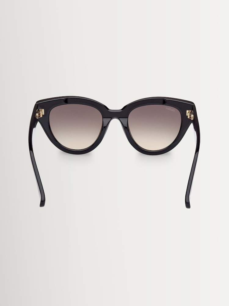 Max Mara Black Round Sunglasses - Image 5 of 5