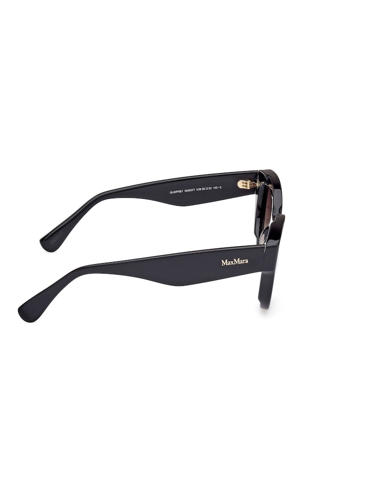 Max Mara Round Black Sunglasses - Image 8 of 8