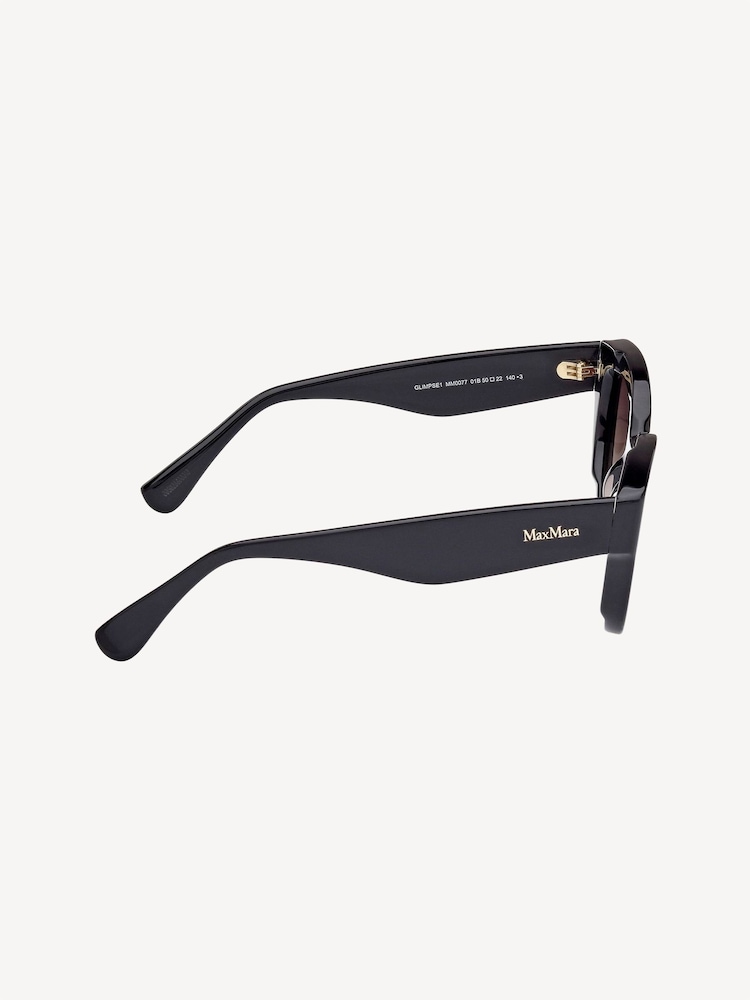 Max Mara Round Black Sunglasses - Image 8 of 8 Max Mara Round Black Sunglasses - Image 8 of 8