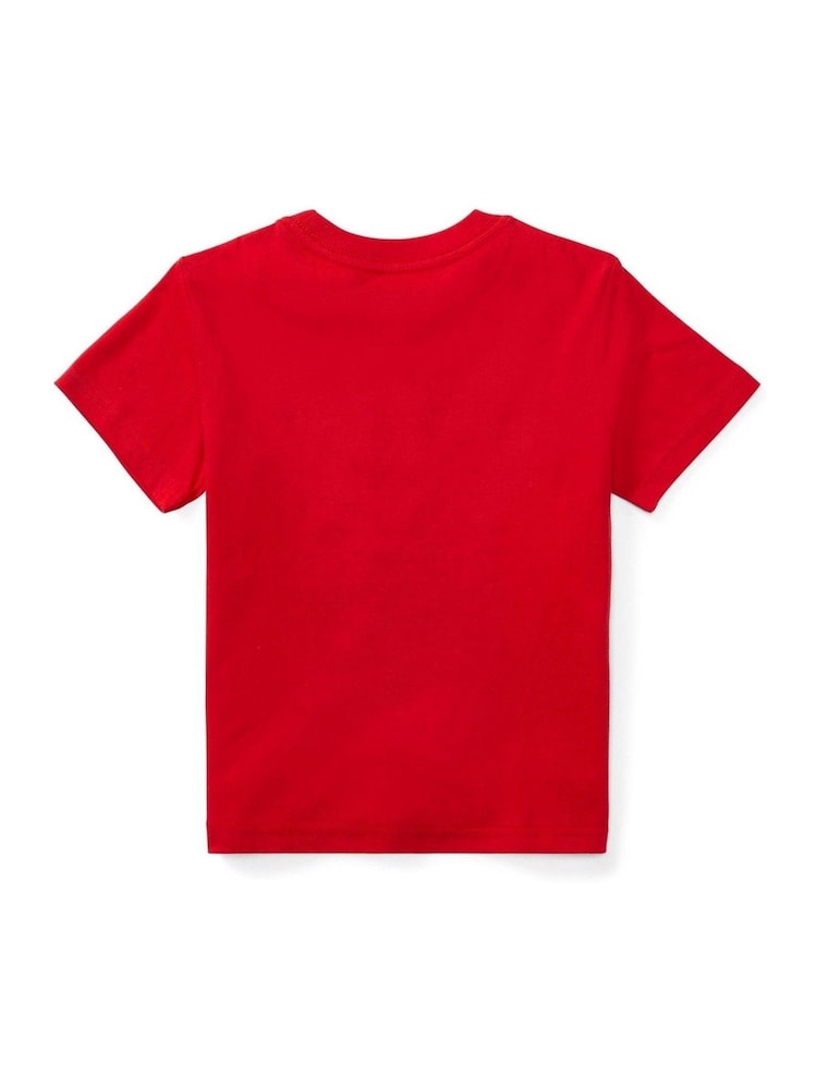 Polo Ralph Lauren Red Boys Jersey Crewneck T-Shirt - Image 5 of 5 Polo Ralph Lauren Red Boys Jersey Crewneck T-Shirt - Image 5 of 5