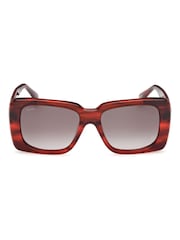 Max Mara Square Red Sunglasses - Image 2 of 8