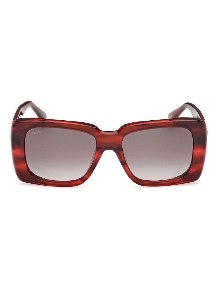 Max Mara Square Red Sunglasses - Image 2 of 8