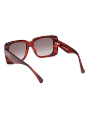 Max Mara Square Red Sunglasses - Image 5 of 8