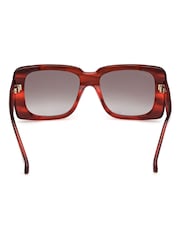 Max Mara Square Red Sunglasses - Image 7 of 8