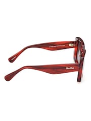 Max Mara Square Red Sunglasses - Image 8 of 8
