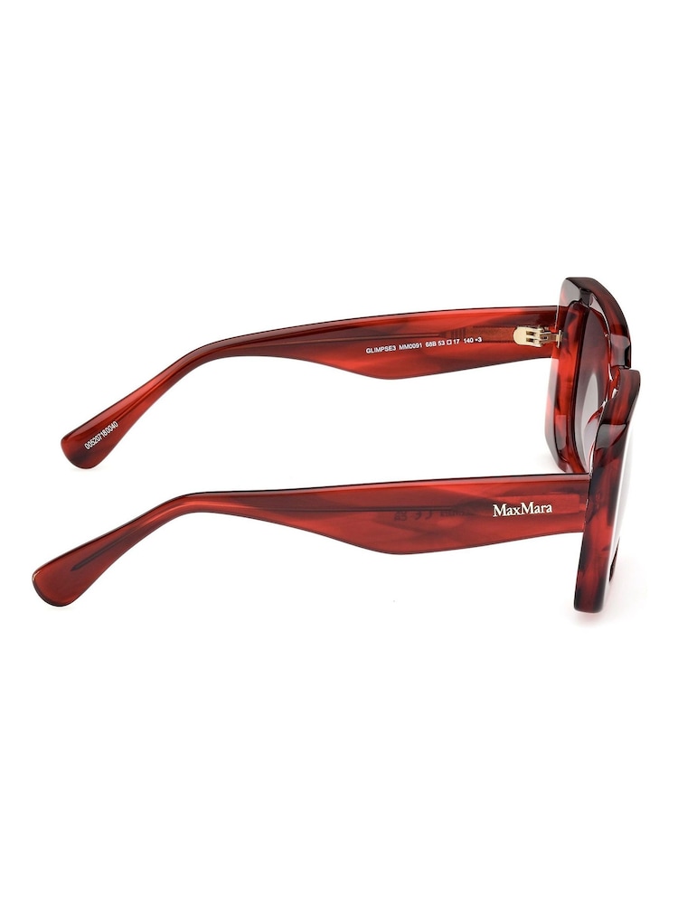 Max Mara Square Red Sunglasses - Image 8 of 8