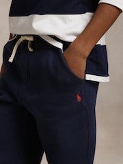 Azul - Calça de moletom Polo Ralph Lauren com logo para meninos - Imagem 3 de 5
