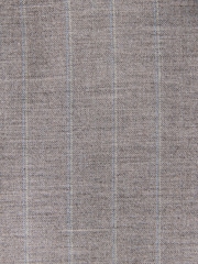 Brown Loose Fit Striped Double Breasted Suit Jacket - Image 6 of 10