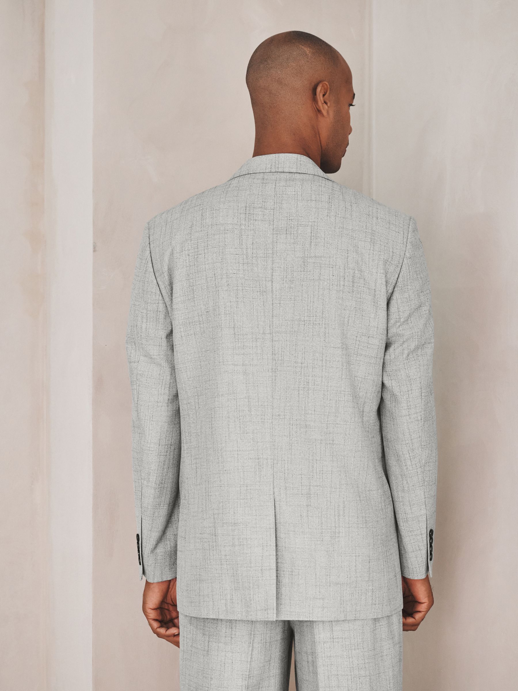 Buy Grey Loose Fit Textured Suit Jacket from Next USA
