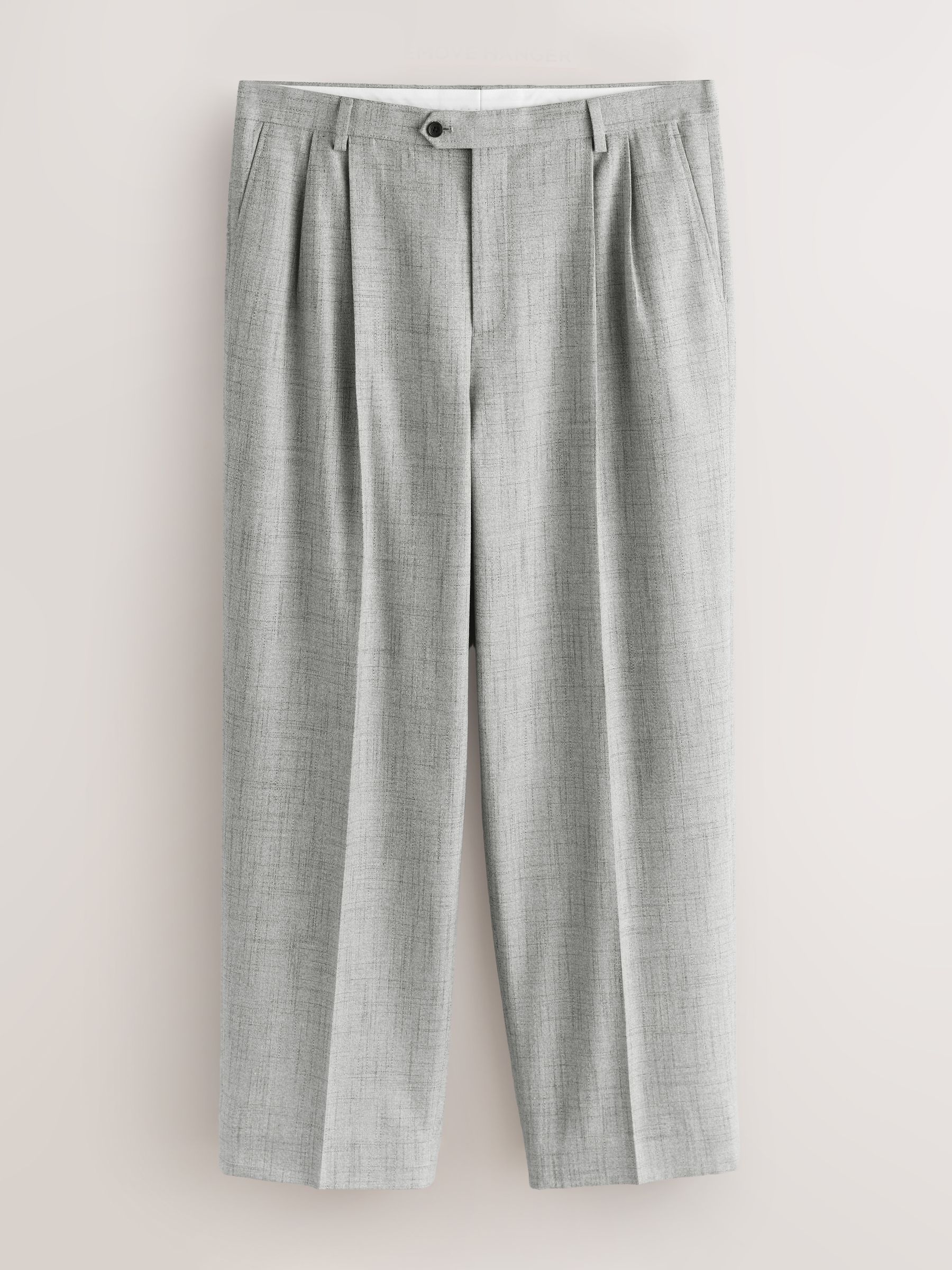 Buy Grey Loose Fit Textured Suit Trousers from Next USA