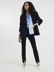 River Island Blue Stripe Long Sleeve Ruffle Shirt - Image 3 of 4