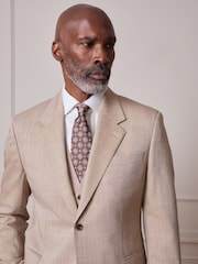 Neutral Slim Fit Signature Nova Fides 100% Italian Wool Suit Jacket - Image 1 of 6