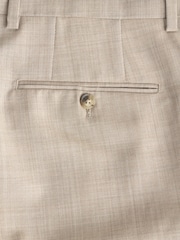 Neutral Slim Fit Signature Nova Fides 100% Italian Wool Suit Trousers - Image 8 of 9