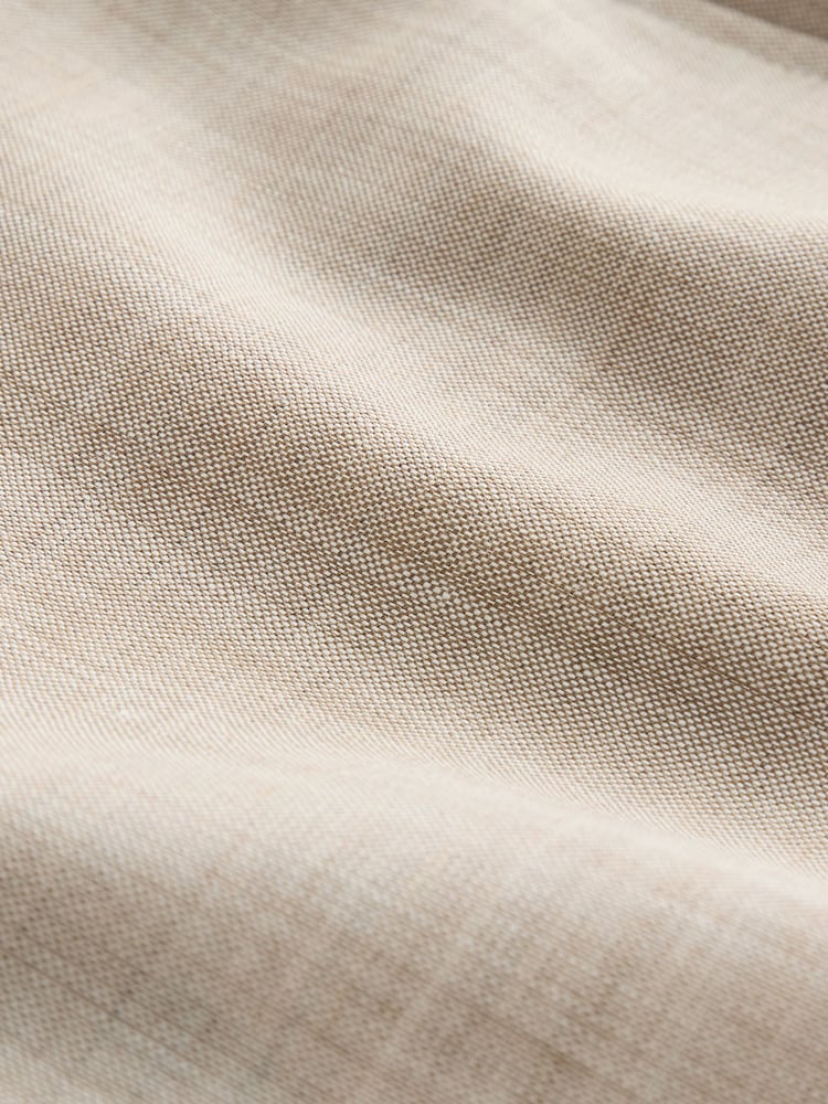 Neutral Slim Fit Signature Nova Fides 100% Italian Wool Suit Trousers - Image 9 of 9