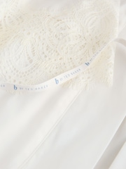 B by Ted Baker Ecru Satin Lace Bridal Robe - 圖片 8/10