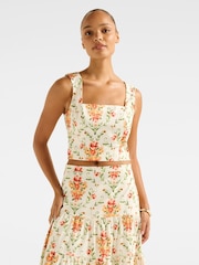 Forever New Cream Payton Printed Top - Image 1 of 5