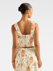 Forever New Cream Payton Printed Top - Image 2 of 5