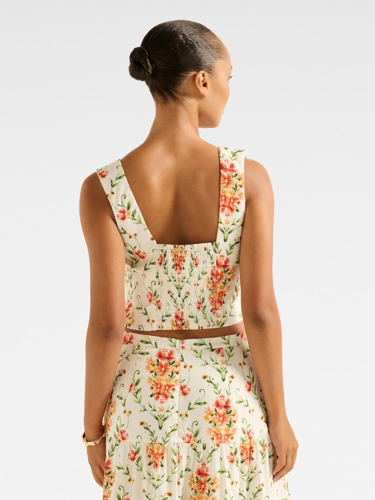 Forever New Cream Payton Printed Top - Image 2 of 5