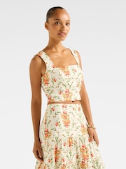 Forever New Cream Payton Printed Top - Image 4 of 5