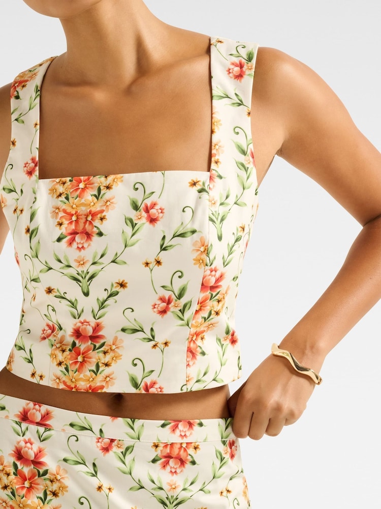 Forever New Cream Payton Printed Top - Image 5 of 5