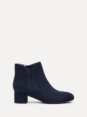 Linzi Blue Manor Low Block Heeled Ankle Boots - Image 2 of 5