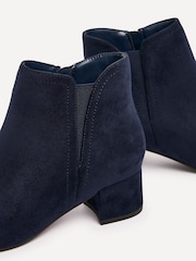 Linzi Blue Manor Low Block Heeled Ankle Boots - Image 5 of 5