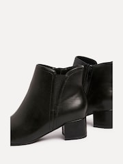 Linzi Black Manor Low Block Heeled Ankle Boots - Image 3 of 4