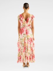 Forever New Pink Naya Ruffle Midi Dress - Image 2 of 4