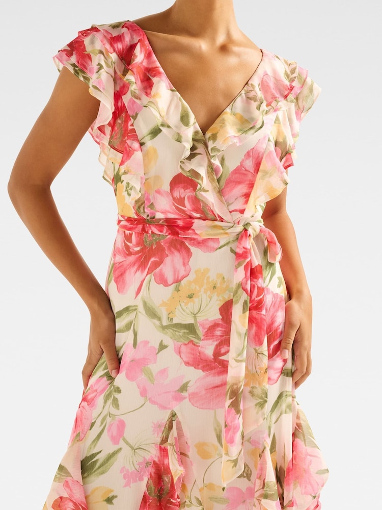 Forever New Naya Ruffle Midi Dress - Imagen 4 de 4 Forever New Naya Ruffle Midi Dress - Imagen 4 de 4