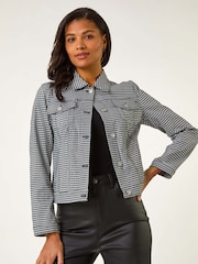 Roman Gingham Stretch Pocket Detail Jacket - Imagem 1 de 5