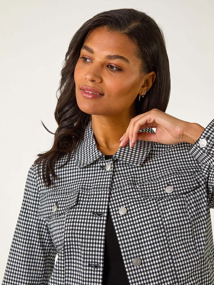 Roman Gingham Stretch Pocket Detail Jacket - Imagem 2 de 5