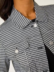 Roman Gingham Stretch Pocket Detail Jacket - Imagem 5 de 5