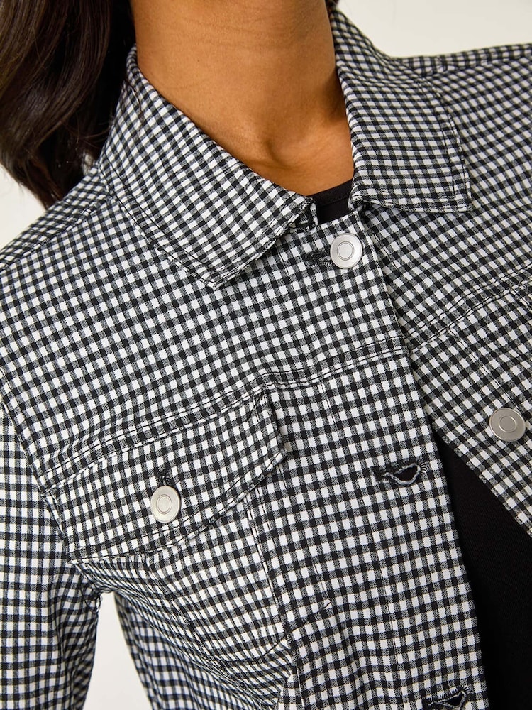 Roman Gingham Stretch Pocket Detail Jacket - Imagem 5 de 5