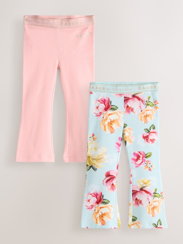 Baker by Ted Baker 2 Pack Pink Flares Leggings - Image 1 of 7