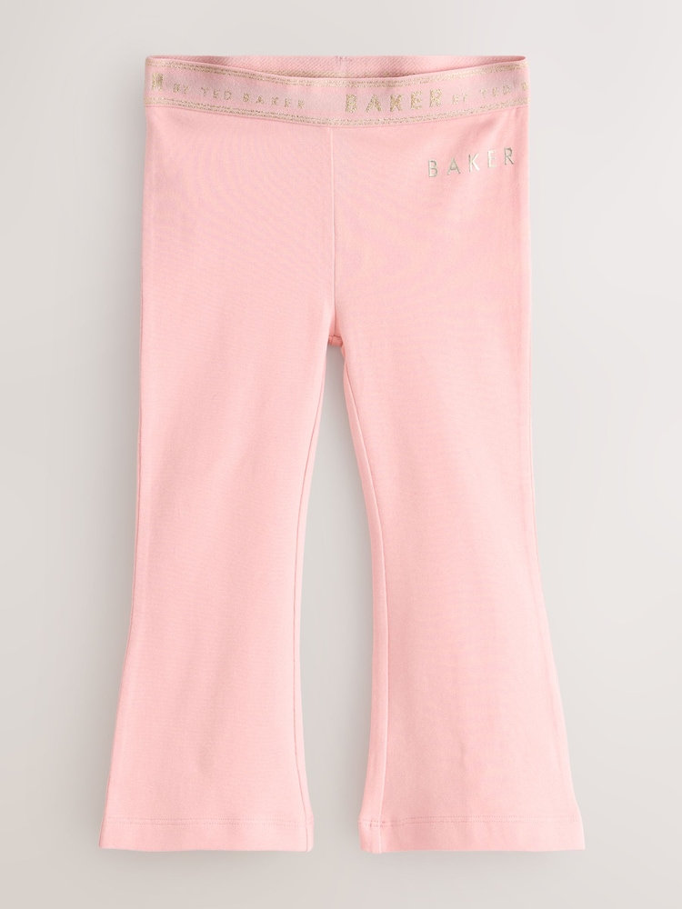 Baker by Ted Baker 2 Pack Pink Flares Leggings - Image 2 of 7