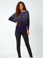 Roman Embellished Diamante Heart Jumper - Imagem 2 de 5