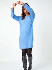 Roman Pearl Embellished Jumper Dress - Bild 2 von 5