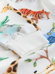 Watercolour Animals All-Over Print Crew Neck Sweatshirt (3mths-7yrs) - Image 7 of 7