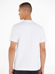 Calvin Klein White Cotton Interlock T-Shirt - Image 2 of 5