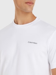 Calvin Klein White Cotton Interlock T-Shirt - Image 3 of 5