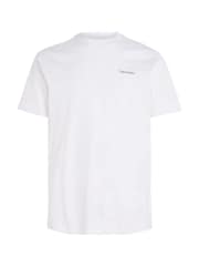 Calvin Klein White Cotton Interlock T-Shirt - Image 4 of 5