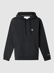 Calvin Klein Black Cotton Blend Fleece Hoodie - Image 5 of 5