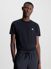 Negro - Calvin Klein Slim Cotton T-Shirt - Imagen 1 de 5