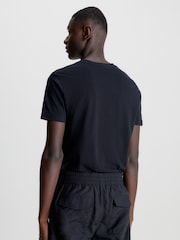 Negro - Calvin Klein Slim Cotton T-Shirt - Imagen 2 de 5