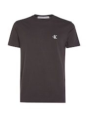 Negro - Calvin Klein Slim Cotton T-Shirt - Imagen 4 de 5