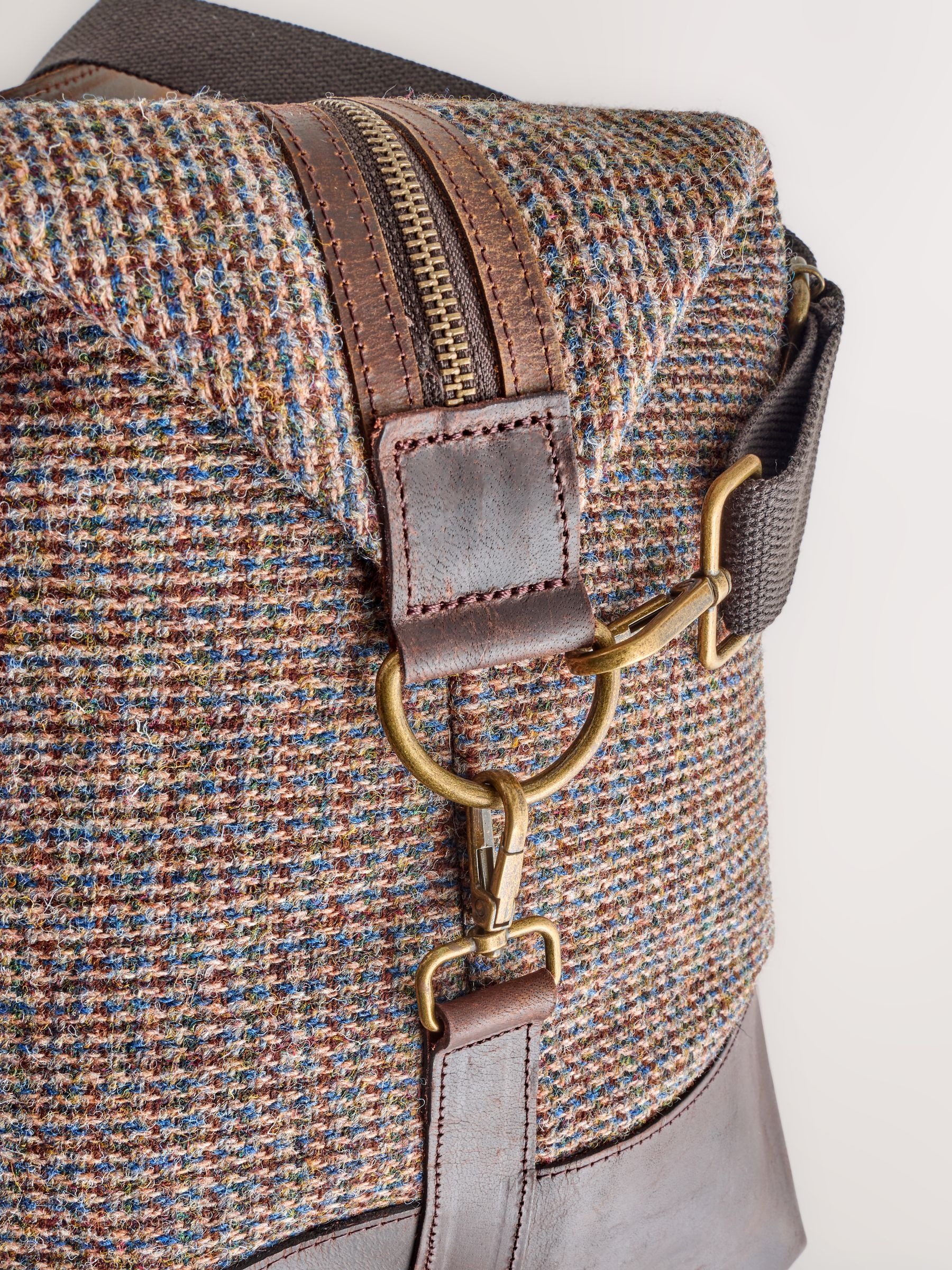 Buy Brown Harris Tweed Weekend Holdall Bag from Next USA