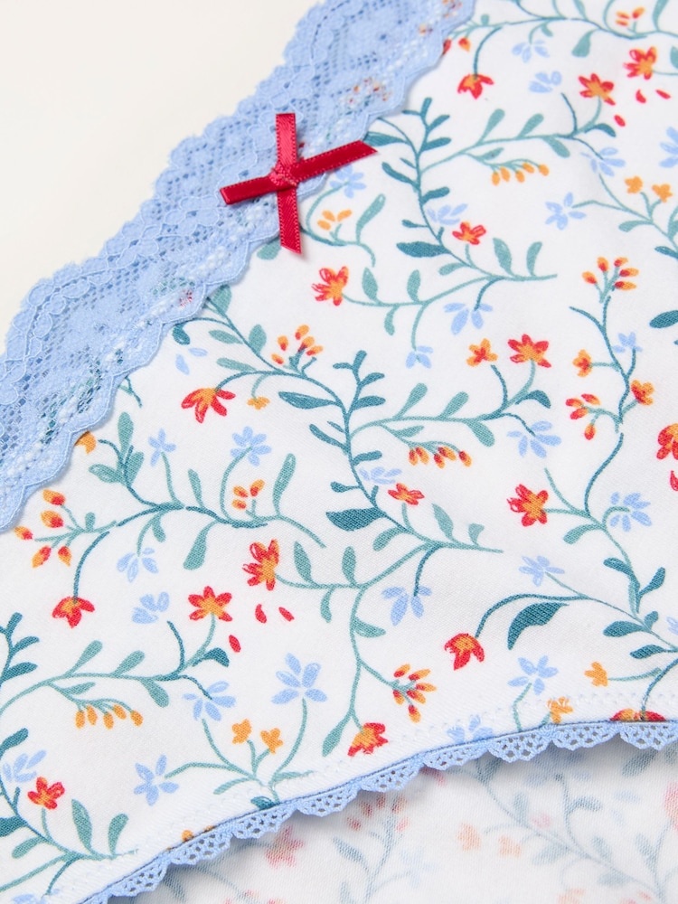 FatFace Ivory Floral Classic Knickers - Image 2 of 2